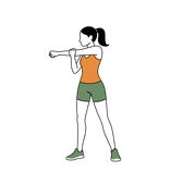 Illustration of a person doing Arm & Shoulder Stretch
