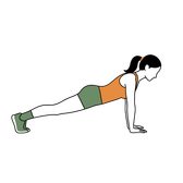 Illustration of a person doing Diamond Push-Ups