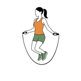 Illustration of a person doing Jump Rope
