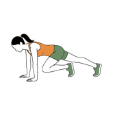 Illustration of a person doing Mountain Climbers