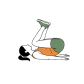 Illustration of a person doing Reverse Crunches