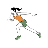 Illustration of a person doing Skaters